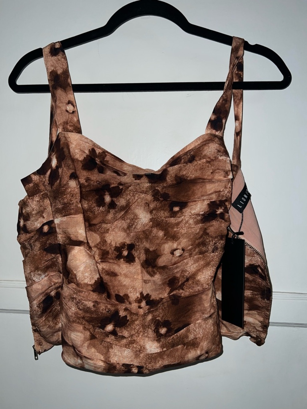 Lioness Brown Floral Print Camisole